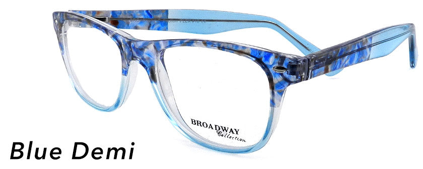 Smilen Eyewear Broadway Broadway Flex 18 Eyeglasses, Blue Demi