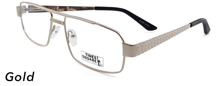 Smilen Eyewear Times Square Times Square Lux Eyeglasses, Gold