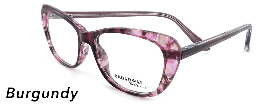 Smilen Eyewear Broadway Broadway Flex 10 Eyeglasses, Burgundy