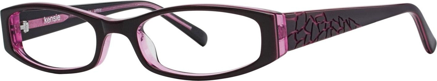 Kensie Eyewear Artsy Ladies Eyeglasses, Burgundy