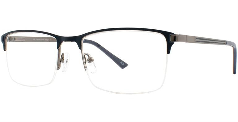 Match Eyewear 515 Semi Rimless Mens Eyeglasses, MBlue-Gun