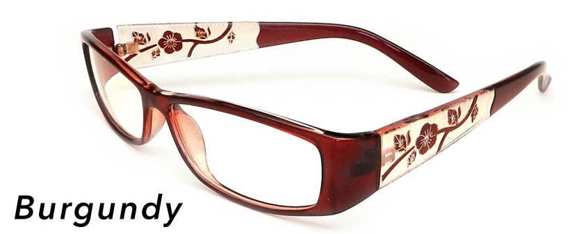Smilen Eyewear 2000 & Beyond 2000 &amp; Beyond 3038 Eyeglasses, Burgundy