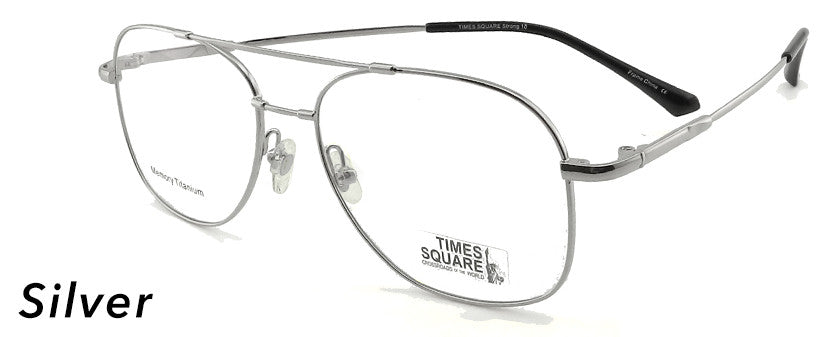 Smilen Eyewear Times Square Times Square Strong 10 Eyeglasses, Silver