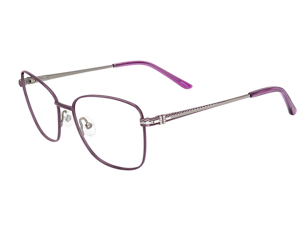 Port Royale IRENE Ladies Eyeglasses, C-2 Eggplant-Gunmetal