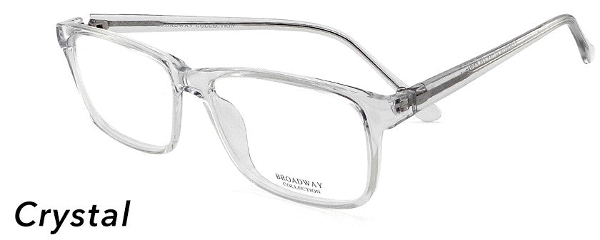 Smilen Eyewear Broadway Broadway Sampson Eyeglasses, Crystal