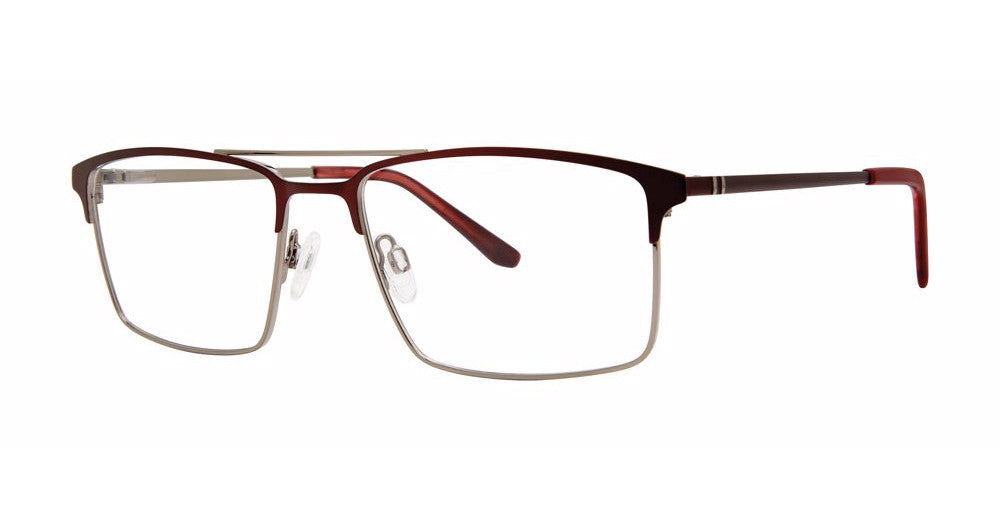 Giovani di Venezia GVX577 Mens Eyeglasses, Wine-Gunmetal