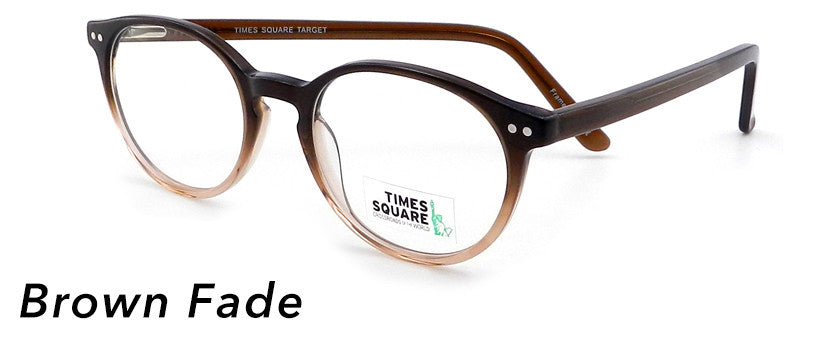 Smilen Eyewear Times Square Times Square Target Eyeglasses, Brown Fade