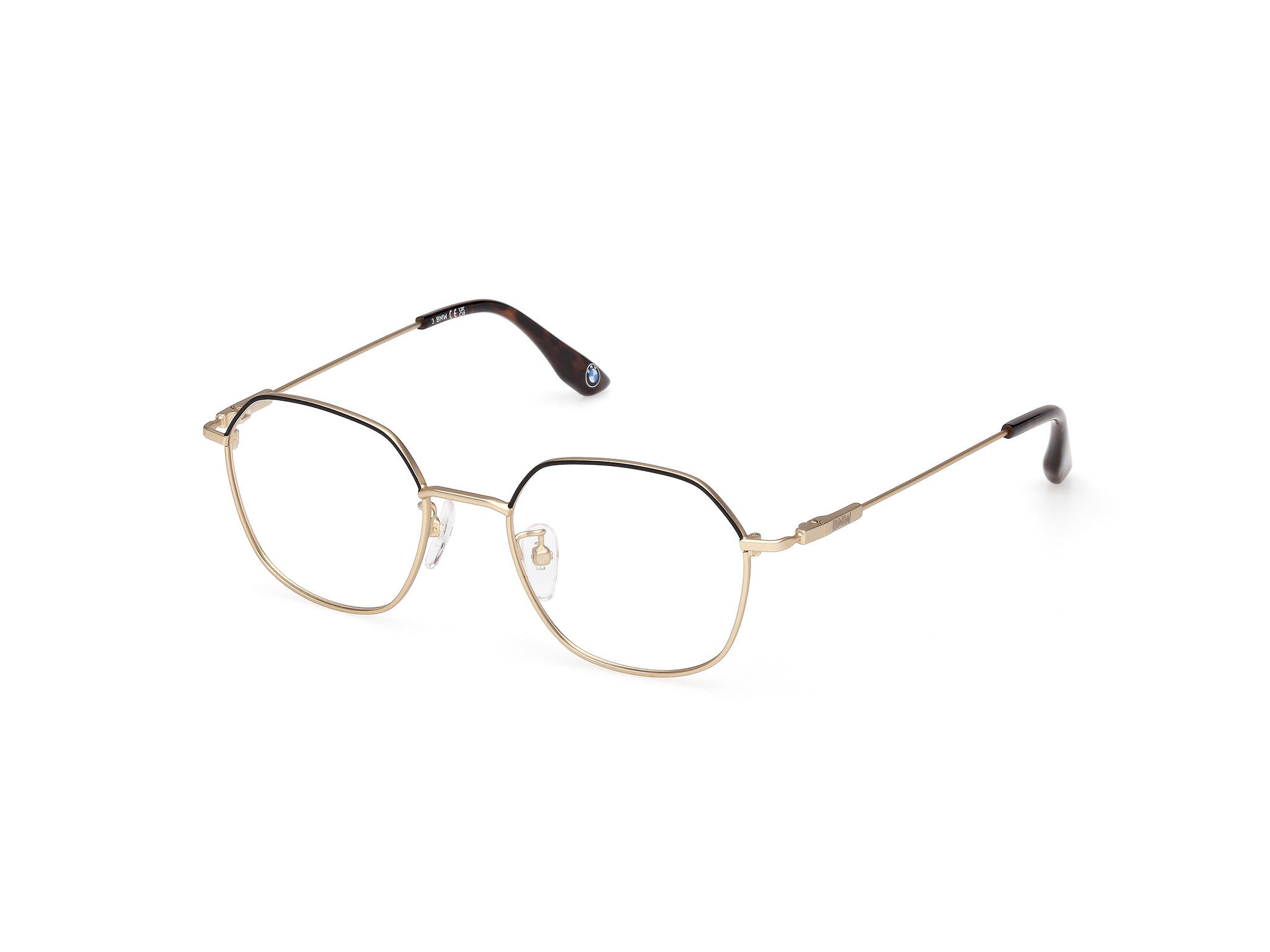 BMW Eyewear BW5095-H Mens Eyeglasses, 032 - Matte Pale Gold - Matte Pale Gold