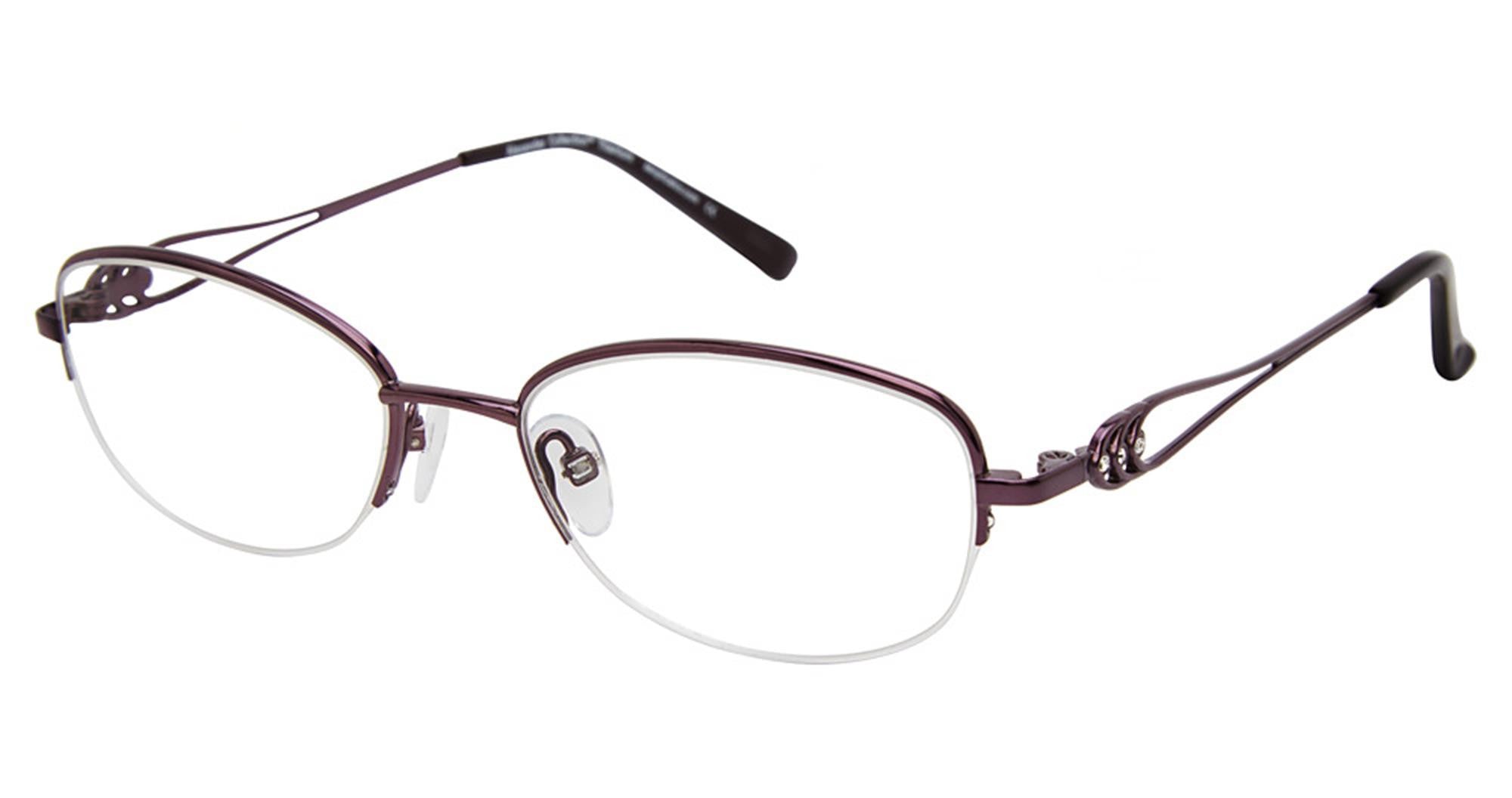 Alexander Collection NOVA Ladies Eyeglasses, EGGPLANT