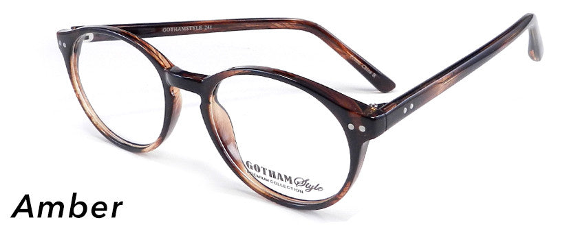 Smilen Eyewear Gotham Premium GothamStyle 241 Eyeglasses, Amber