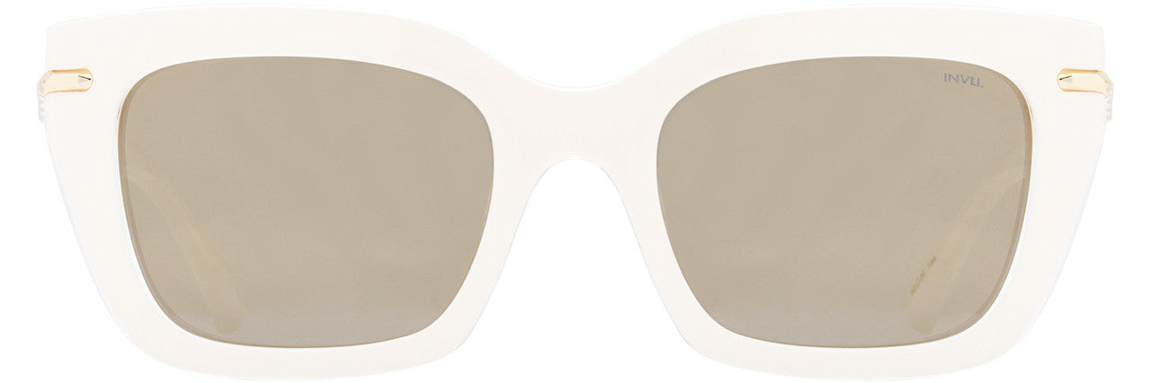 INVU Sunwear 324 Ladies Sunglasses, 3 - Cream - Crystal