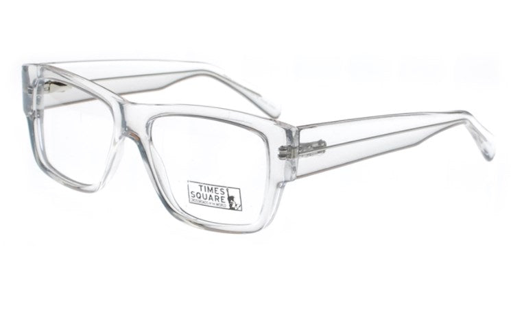 Smilen Eyewear Captain Full Frame Mens Eyeglasses, Crystal
