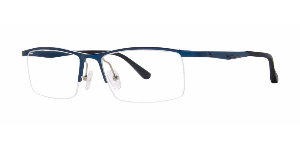 Big Mens Eyewear Club BIG STAGE Mens Eyeglasses, Matte Navy