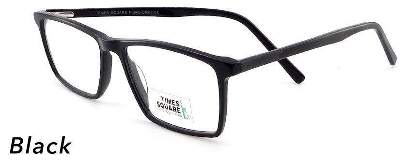 Smilen Eyewear Times Square Times Square Slim Eyeglasses, Black