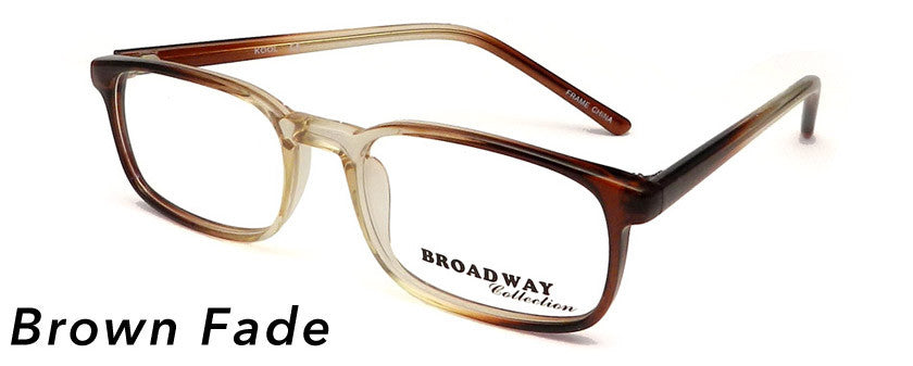 Smilen Eyewear Broadway Broadway Kool Eyeglasses, Brown Fade