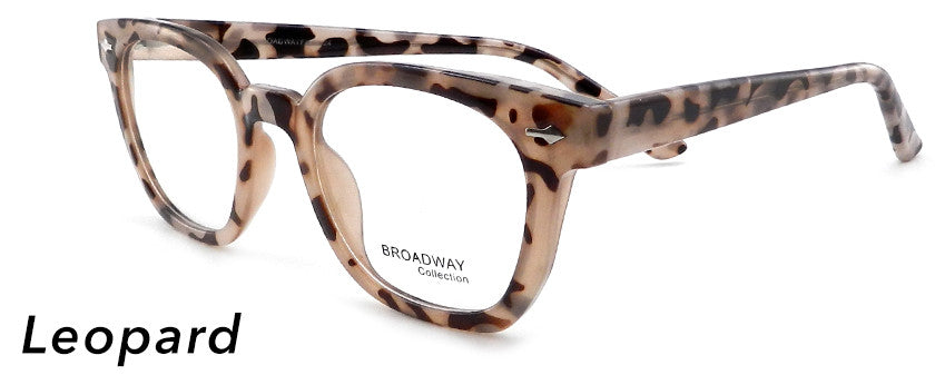 Smilen Eyewear Broadway Broadway Flex+ 24 Eyeglasses, Leopard