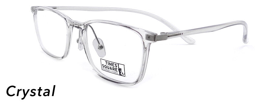 Smilen Eyewear Times Square Times Square Easy Fit 4 Eyeglasses, Crystal