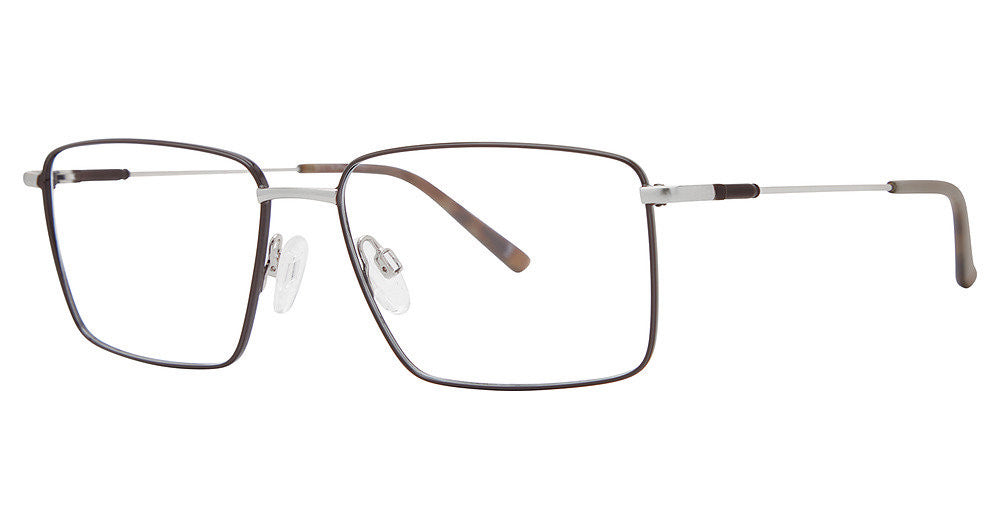 Stetson Eyewear Stetson Stainless Steel 607 Full Frame Mens Eyeglasses, 016 Noir-Gunmetal