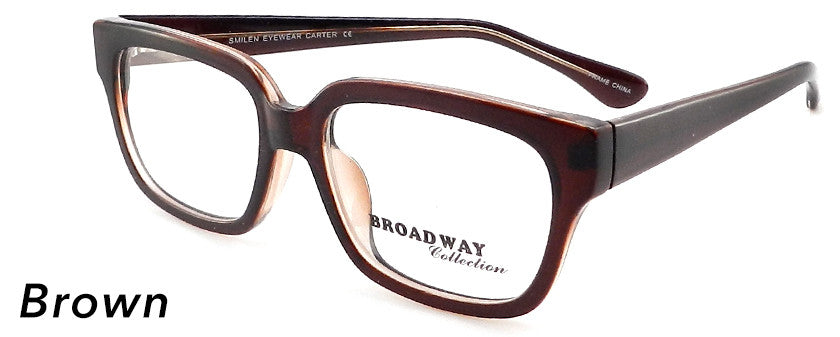 Smilen Eyewear Broadway Broadway Carter Eyeglasses, Brown