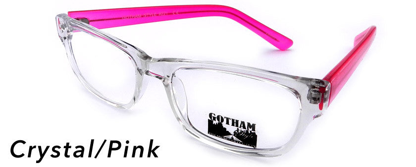 Smilen Eyewear Gotham Premium GothamStyle 221* Eyeglasses, Crystal-Pink