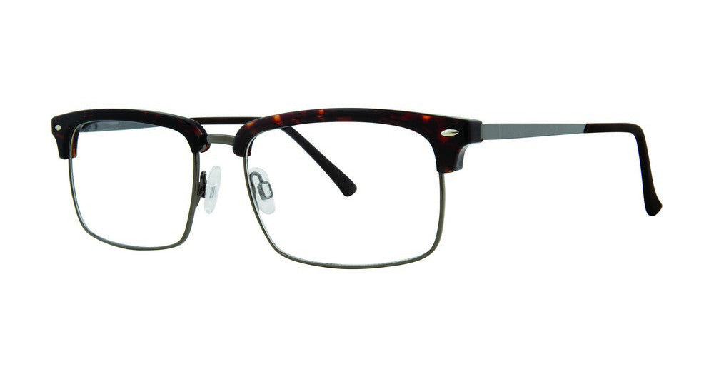 Big Mens Eyewear Club BIG RAISE Mens Eyeglasses, Tortoise-Gunmetal