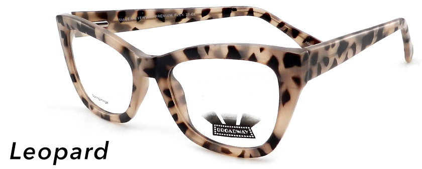 Smilen Eyewear Broadway Broadway Flex+ 27 Eyeglasses, Leopard