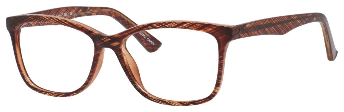Enhance EN3967 Ladies Eyeglasses, Coffee