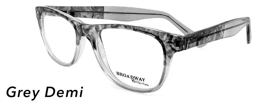 Smilen Eyewear Broadway Broadway Flex 18 Eyeglasses, Grey Demi