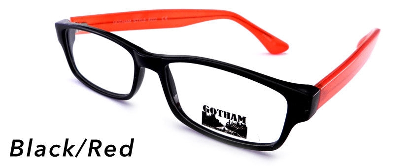 Smilen Eyewear Gotham Premium GothamStyle 222* Eyeglasses, Black-Red