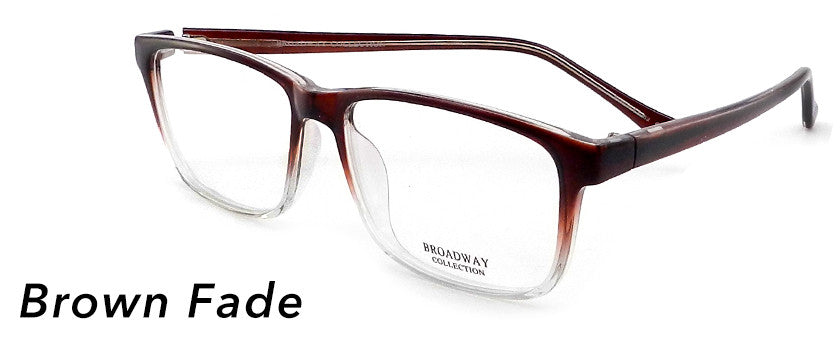 Smilen Eyewear Broadway Broadway Sampson Eyeglasses, Brown Fade