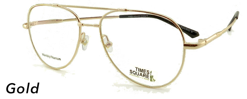 Smilen Eyewear Times Square Times Square Strong 12 Eyeglasses, Gold