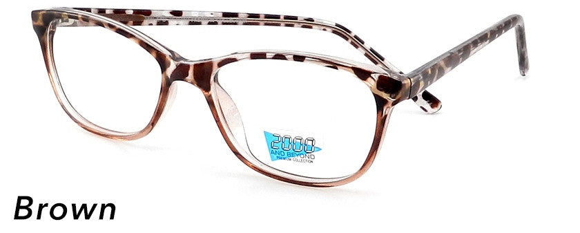 Smilen Eyewear 2000 & Beyond 2000 &amp; Beyond 3089 Eyeglasses, Brown