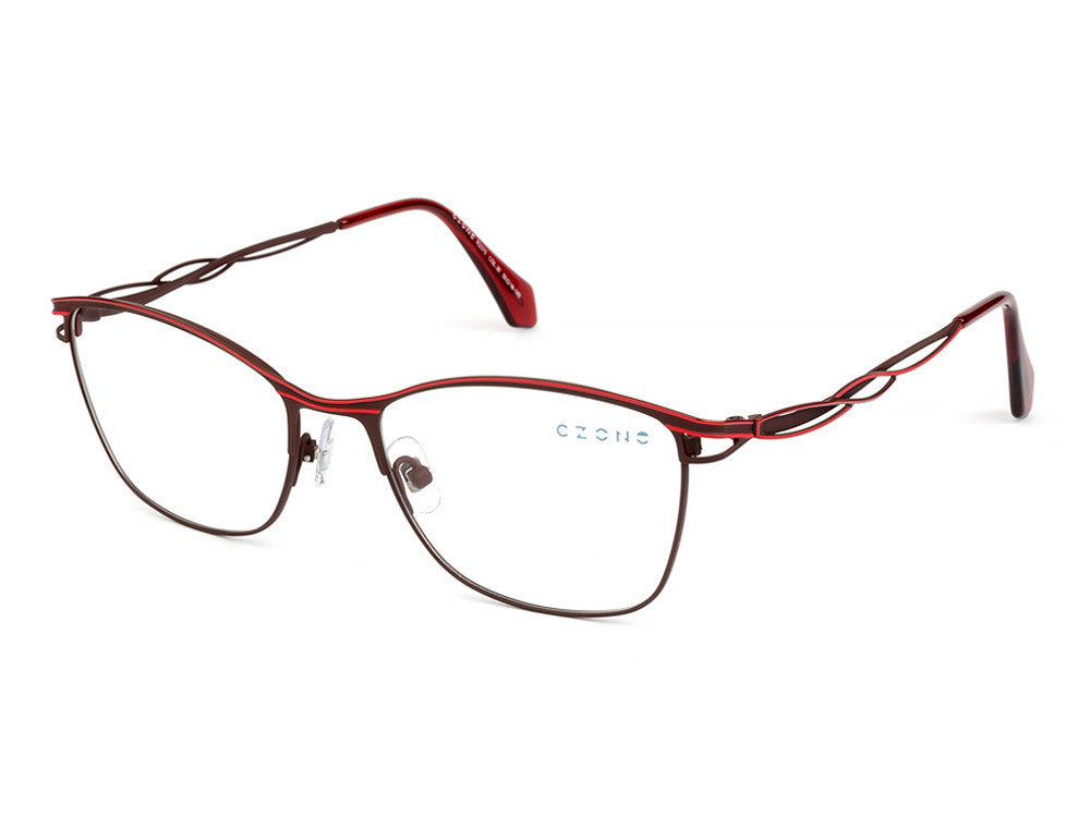 C-Zone R2375 Ladies Eyeglasses, C-30 Wine-Rose Gold-Red
