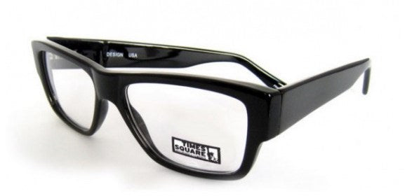 Smilen Eyewear Captain Full Frame Mens Eyeglasses, Black