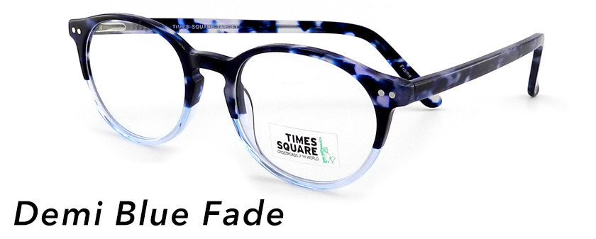 Smilen Eyewear Times Square Times Square Target Eyeglasses, Demi Blue Fade