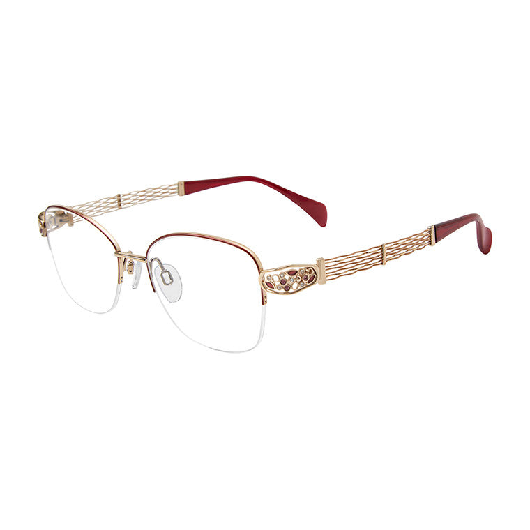 Charmant XL 2181 Ladies Eyeglasses, Wine