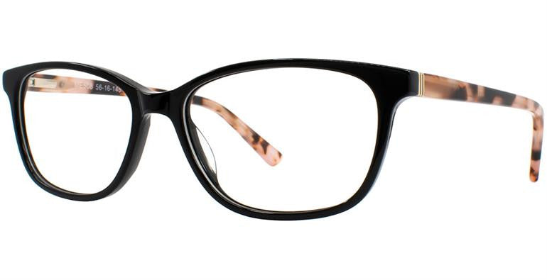 Match Eyewear 508 Full Frame Ladies Eyeglasses, Blk-Blsh Trt