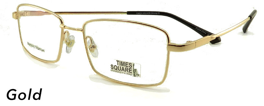 Smilen Eyewear Times Square Times Square Strong 11 Eyeglasses, Gold