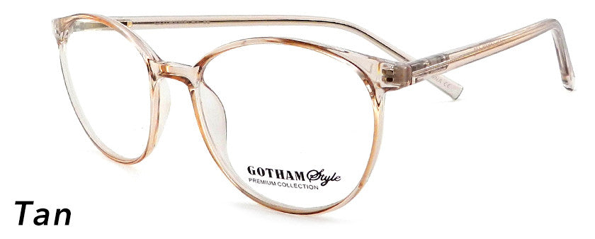 Smilen Eyewear Gotham Flex GothamStyle Flex 86 Eyeglasses, Tan