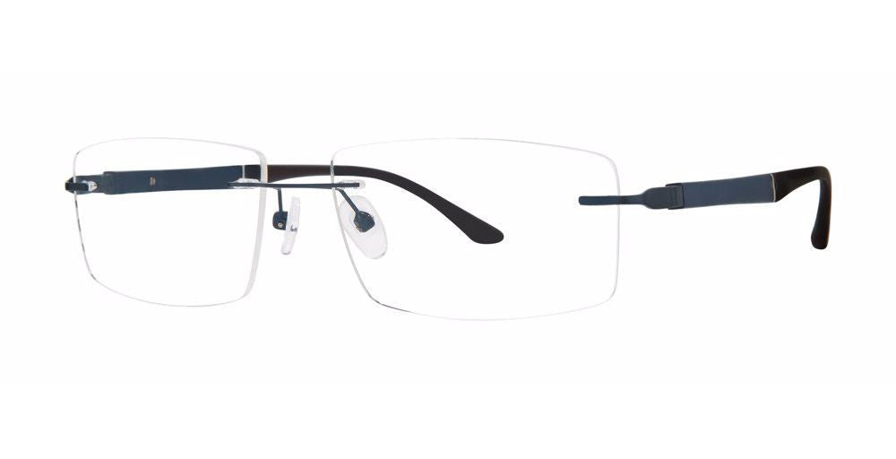 Big Mens Eyewear Club BIG OFFER Mens Eyeglasses, Matte Navy-Black