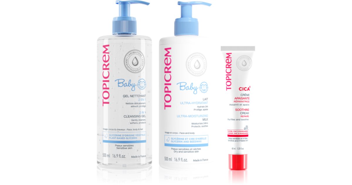 Topicrem 3-delt baby- og barnebokssett