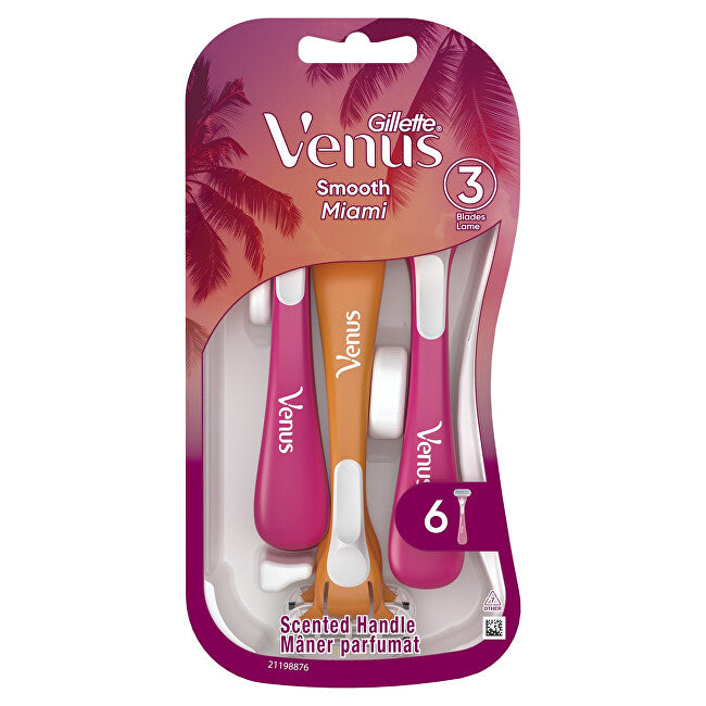 Gillette Rasoirs Venus Smooth Miami jetable 6 pièces