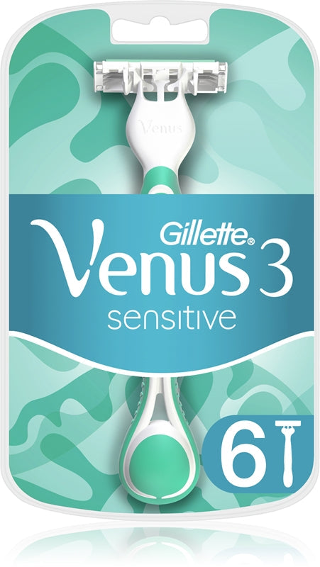 Gillette Venus 3 Rasoirs Jetables Sensibles 6 Pièces