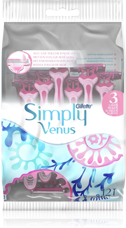 Gillette Venus Rasoirs Simply Jetables 12 Pièces