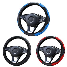 1set 38CM Car Steering Wheel Cover Auto Steering Wheel Braid On The Steering Wheel Cover Case Funda Volante Universal Car Accessories