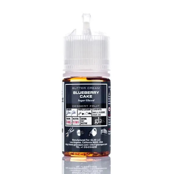Glas Basix Salt Nic E-Liquid - Blueberry Cake - 30ml