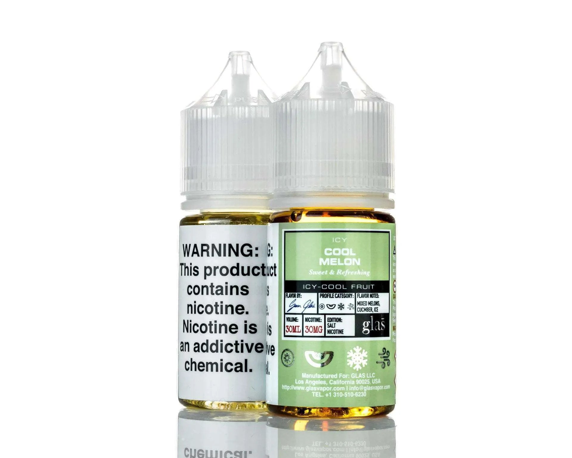 Glas Basix Salt Nic E-Liquid - Cool Melon - 30ml