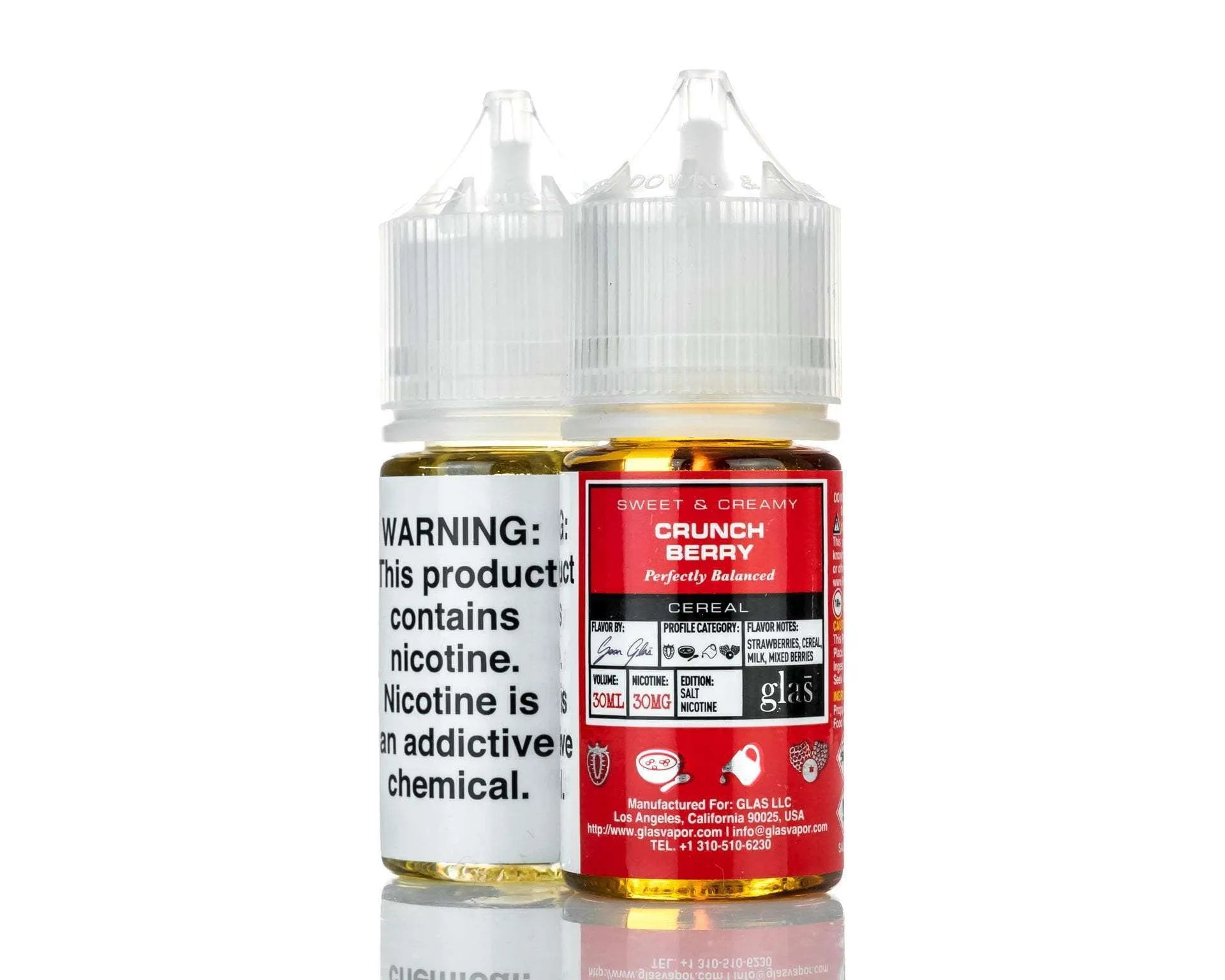 Glas Basix Salt Nic E-Liquid - Crunch Berry - 30ml