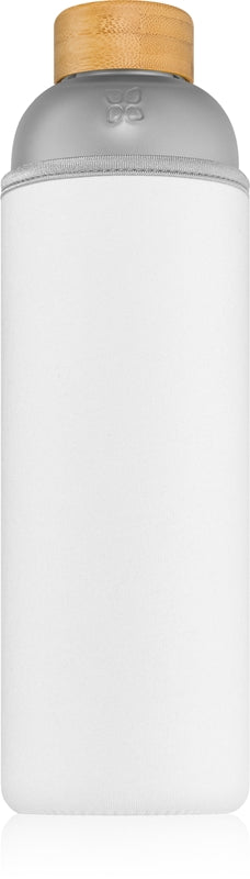 Waterdrop Bouteille d'eau en verre dépoli, blanche, 1 000 ml