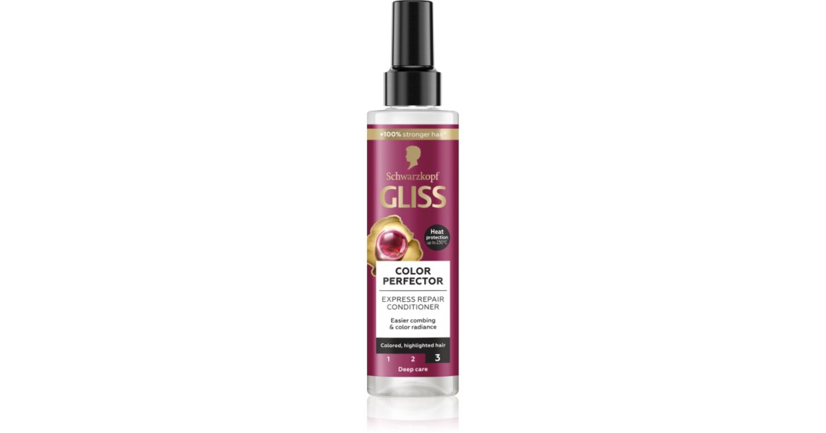 Schwarzkopf Gliss Color Perfector regenererande balsam för färgat och markerat hår 200 ml